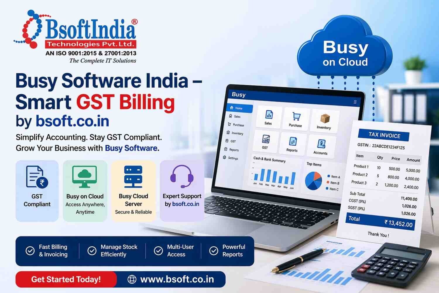 Busy Software India – Smart GST Billing by bsoft.co.in