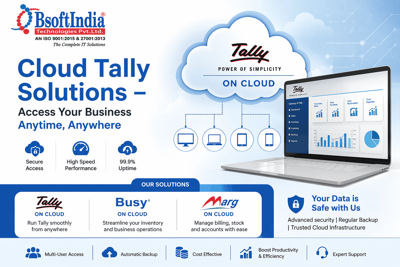 Cloud Tally Solutions | Secure Tally On Cloud India