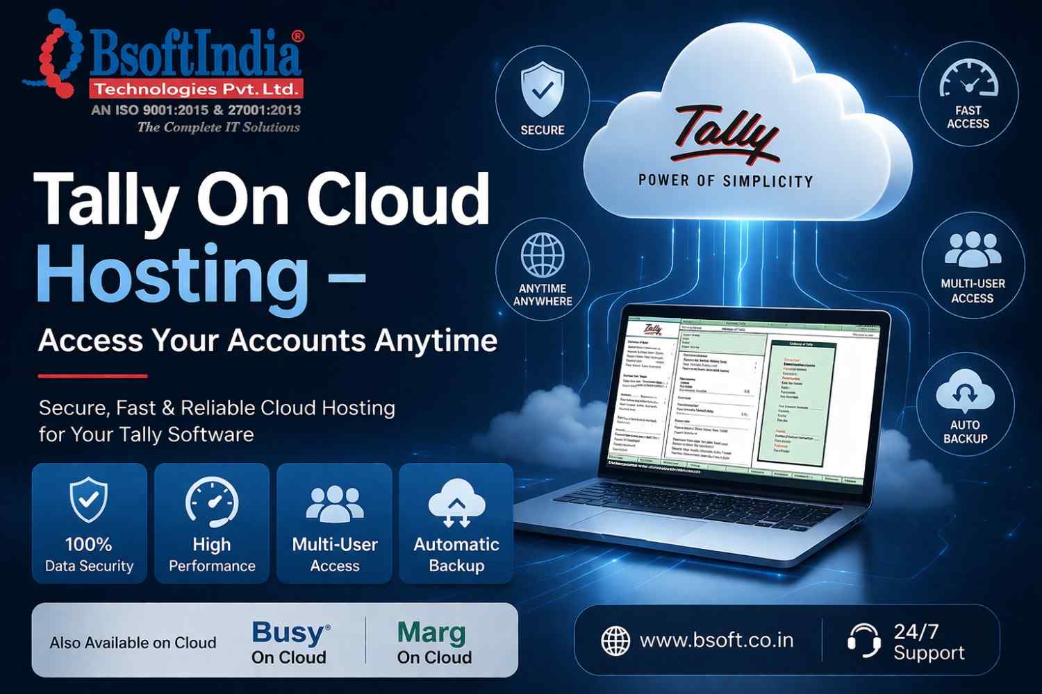Tally On Cloud Hosting – Access Your Accounts Anytime