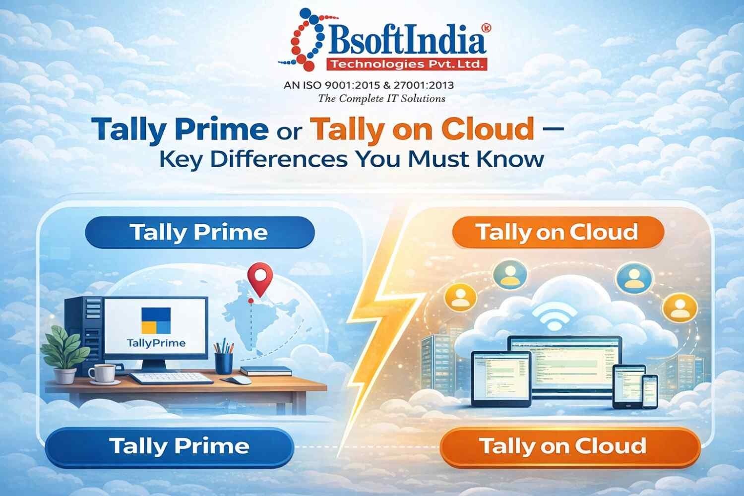 Tally Prime or Tally on Cloud – Key Differences You Must Know
