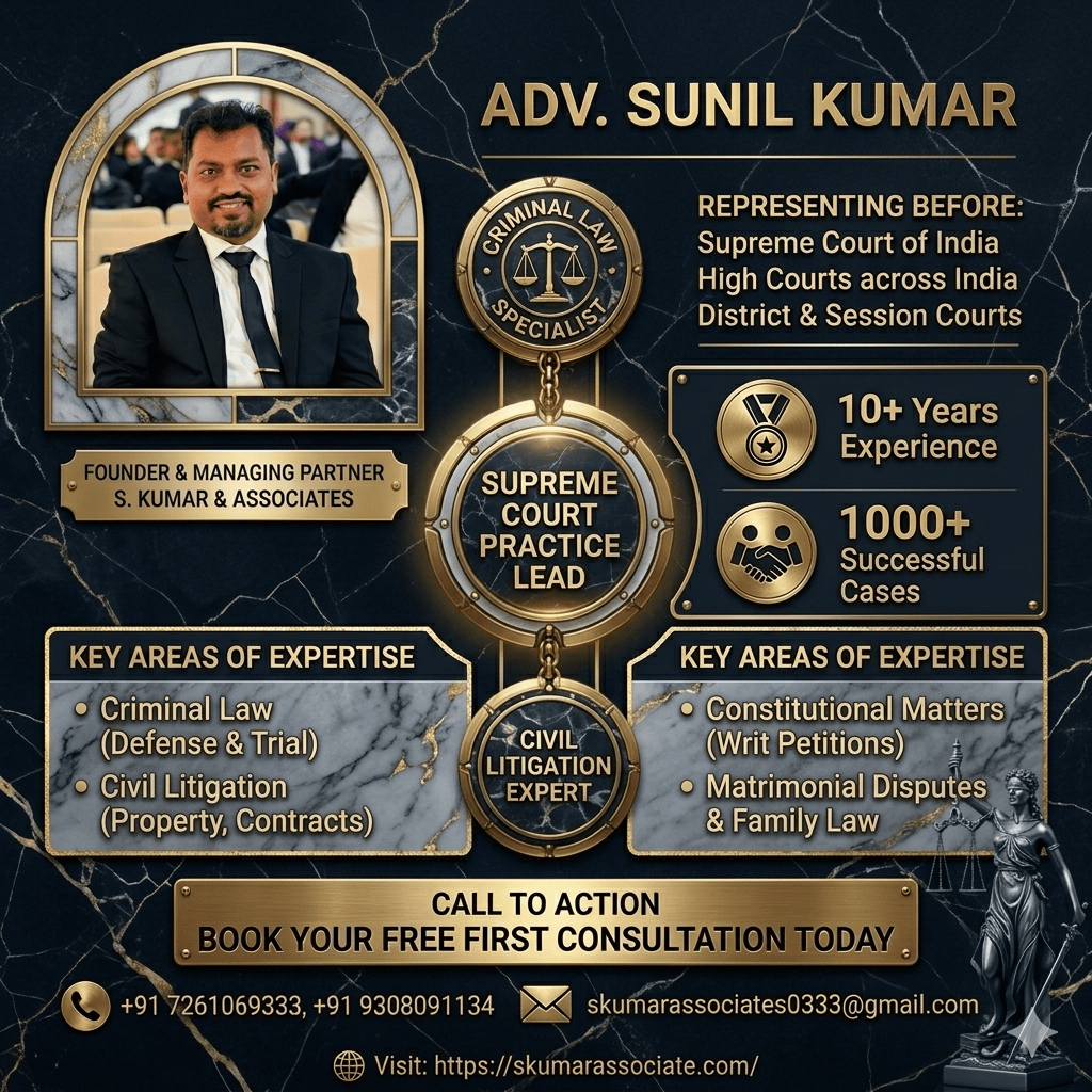 Expert Bail Lawyer in Patna for Bail Case Support | Advocate Sunil Kumar