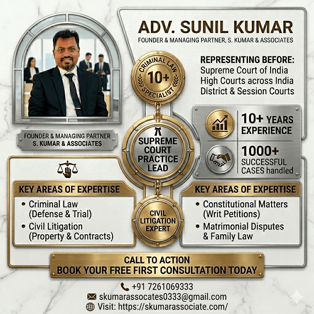 Reliable Best Lawyer in Patna for Legal Case Solutions | Advocate Sunil Kumar