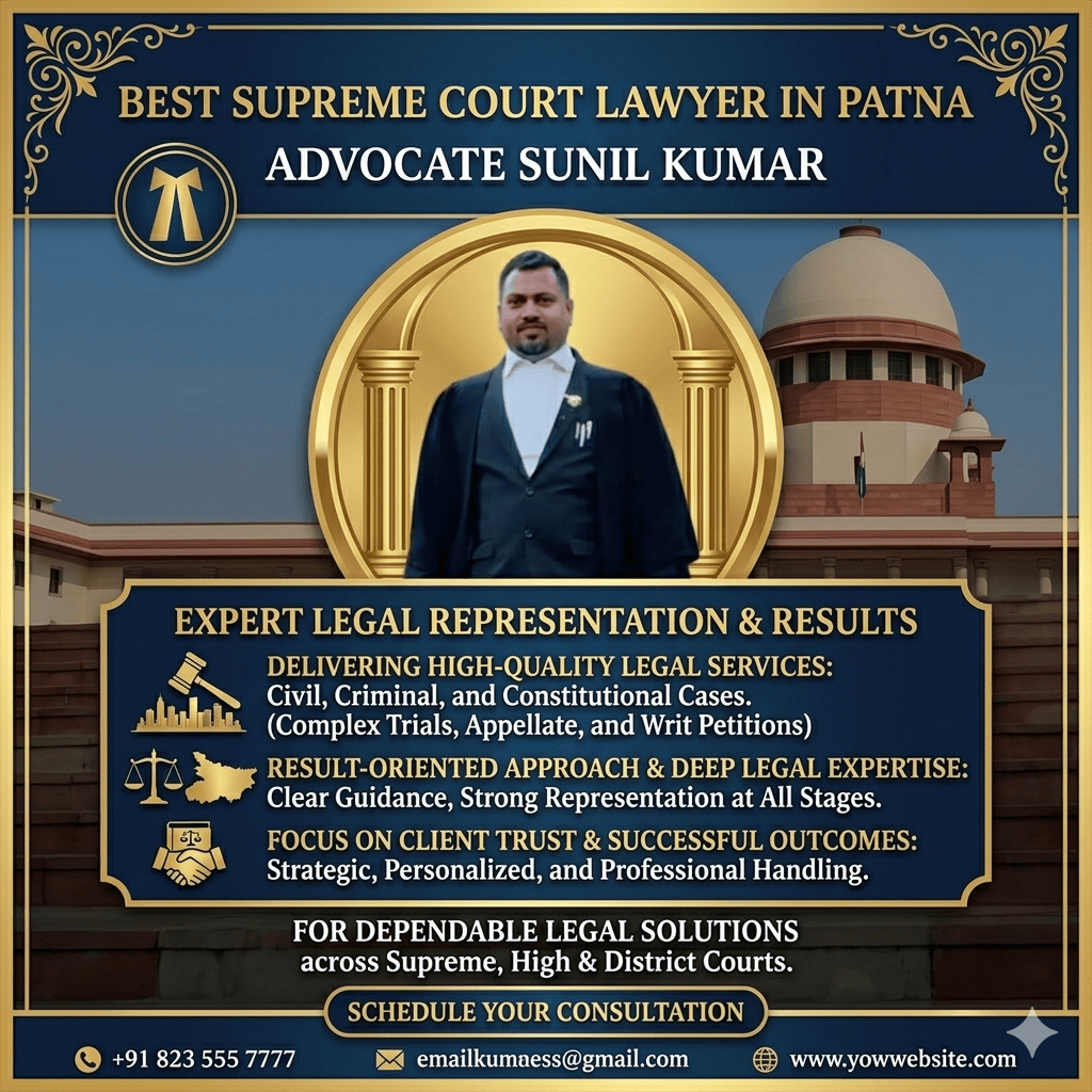 Civil Lawyer in Patna for Land, Property & Recovery Cases | Advocate Sunil Kumar