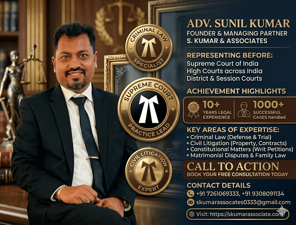 Bail Lawyer in Patna for Anticipatory & Regular Bail Cases | Advocate Sunil Kumar