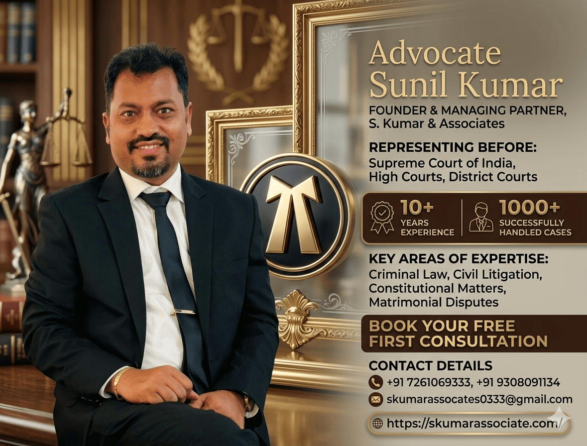 Legal Advisor in Patna for Trusted Legal Consultation | Advocate Sunil Kumar
