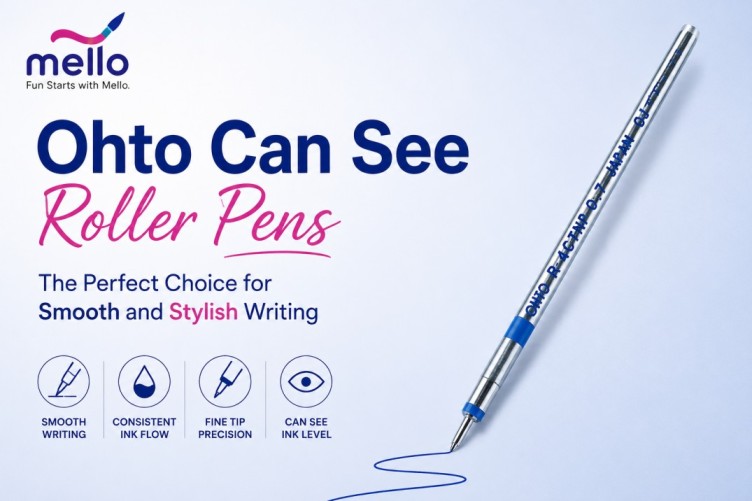 Experience Smooth Writing with Ohto Can See Roller Pens
