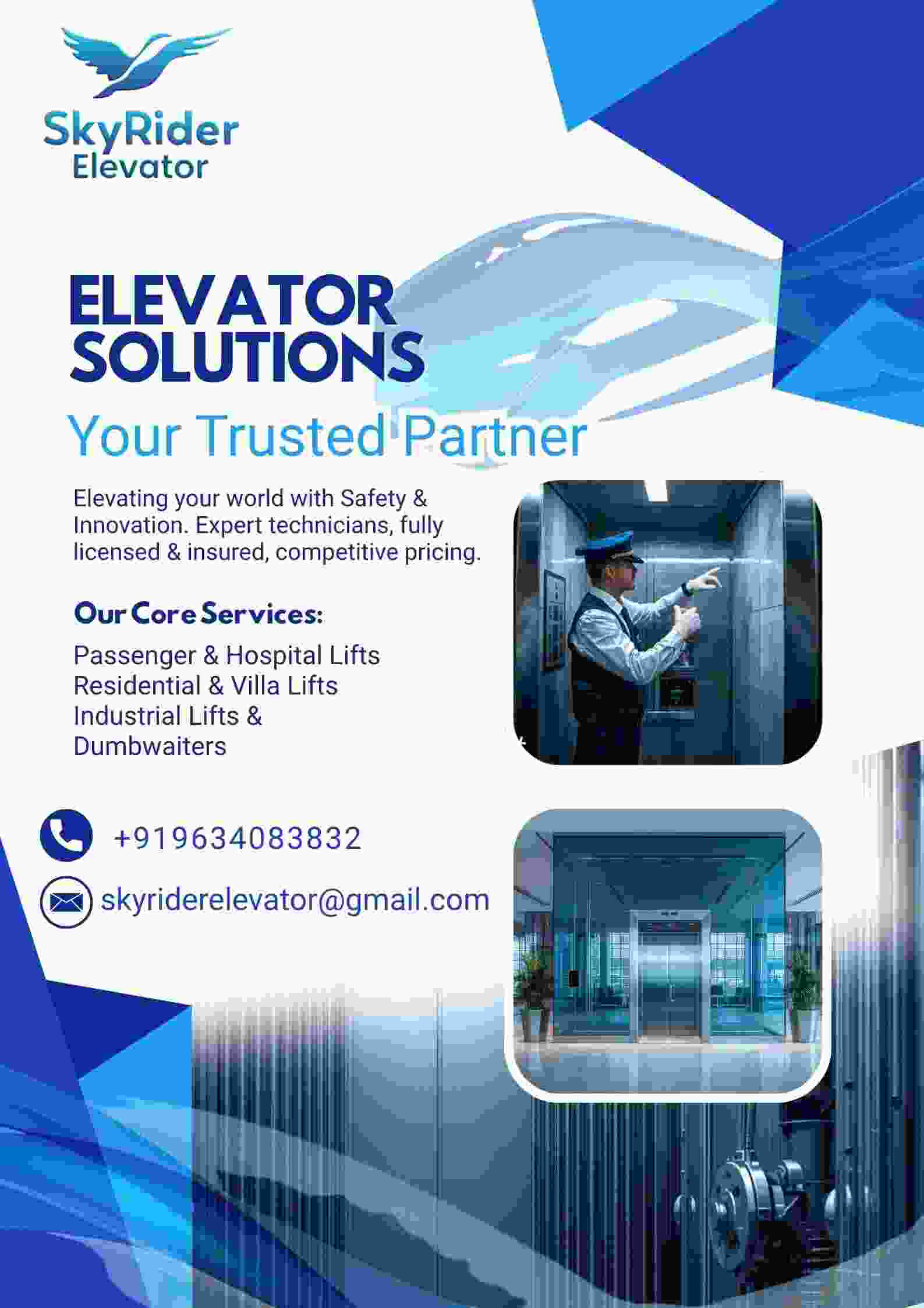 Lift Installation service in New Delhi by sky rider Elevator