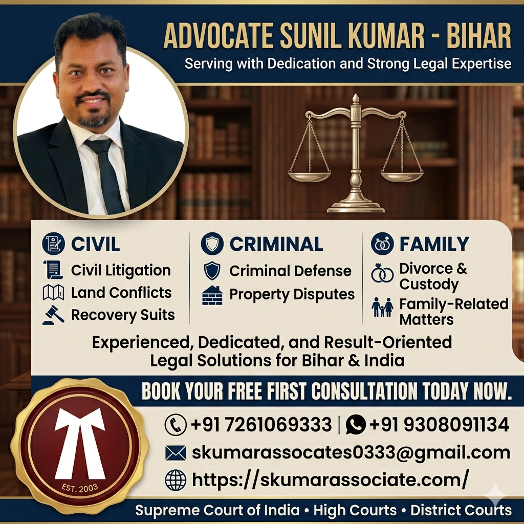Advocate Near Me Patna for Civil, Criminal & Family Cases | Advocate Sunil Kumar