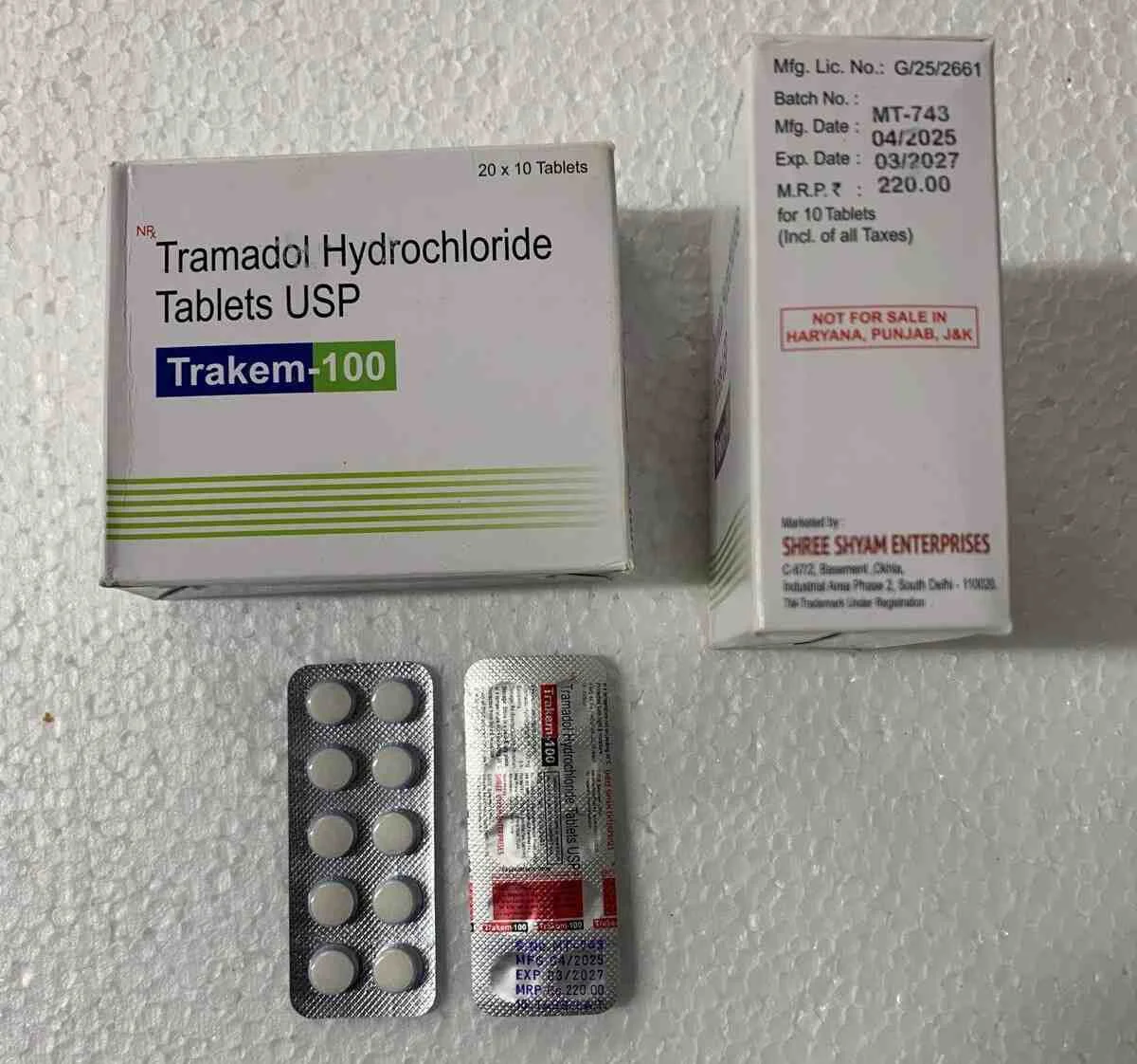 Trakem 100mg Tramadol for Chronic Pain Relief Support