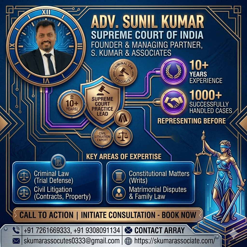 Supreme Court Advocate in Patna for Appeals, SLPs & Complex Legal Matters | Advocate Sunil Kumar