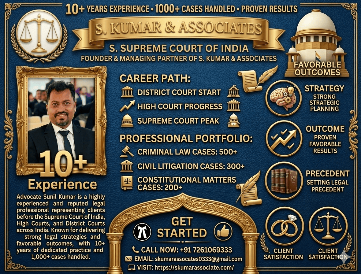 Supreme Court Advocate in Patna for Appeals, SLPs, Writs & Court Litigation | Advocate Sunil Kumar