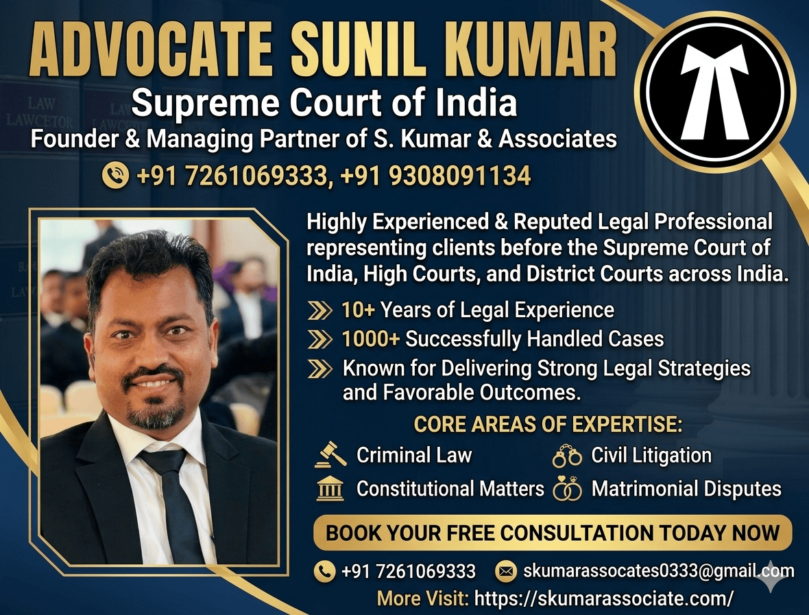 Criminal Lawyer in Patna for Bail, FIR, Trial & Criminal Cases | Advocate Sunil Kumar