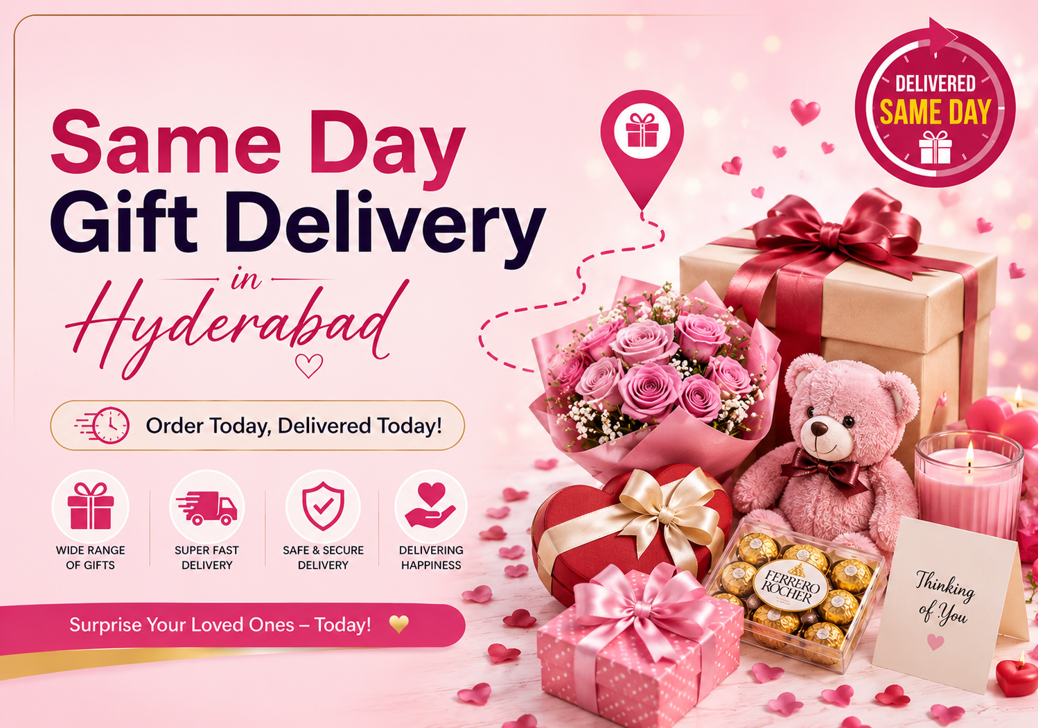 Same Day Gift Delivery in Hyderabad