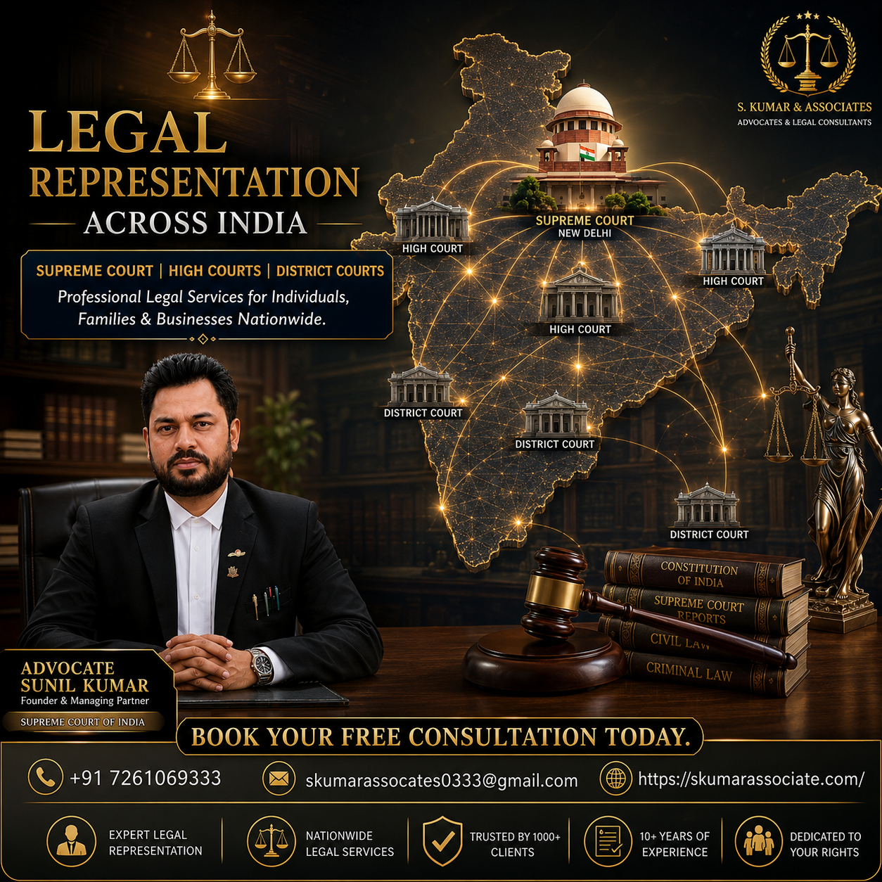 Best Criminal Lawyer in Patna for Bail, FIR, Trial & Defense Cases | Advocate Sunil Kumar