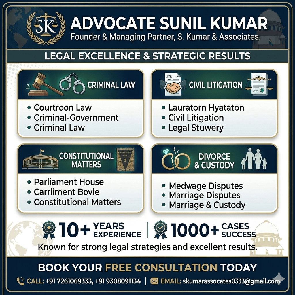 Supreme Court Legal Consultant in Bihar for Complex Legal Matters | Advocate Sunil Kumar