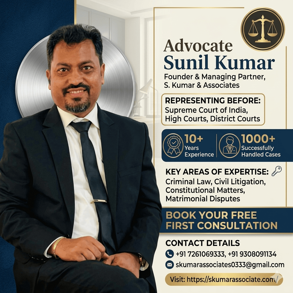 Best Lawyer in Patna for Legal Consultation & All Court Cases | Advocate Sunil Kumar