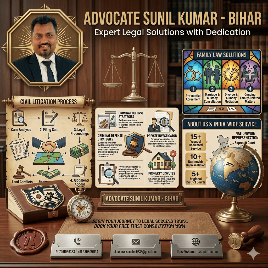 Property Case Lawyer in Bihar for Land, Registry Issues & Property Litigation | Advocate Sunil Kumar