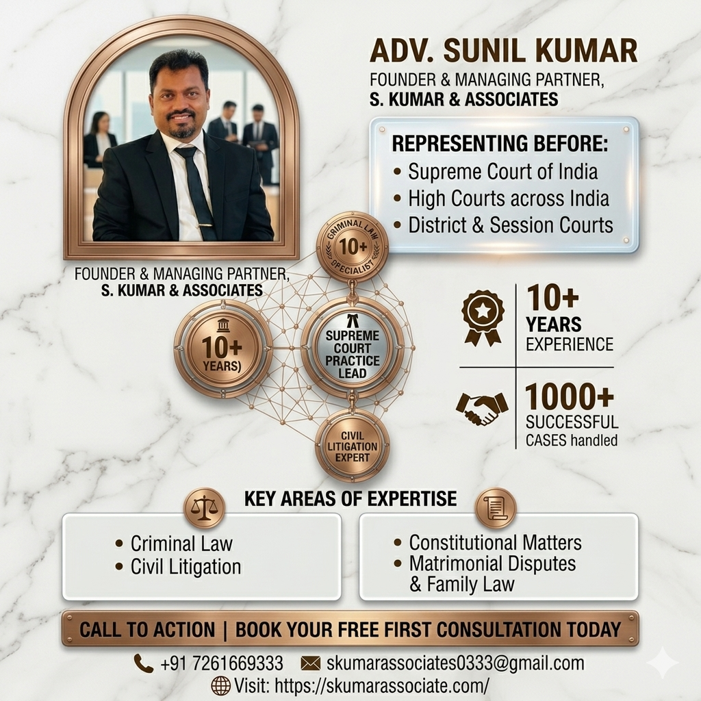 Supreme Court Lawyer Near Me for Appeals & Litigation | Advocate Sunil Kumar