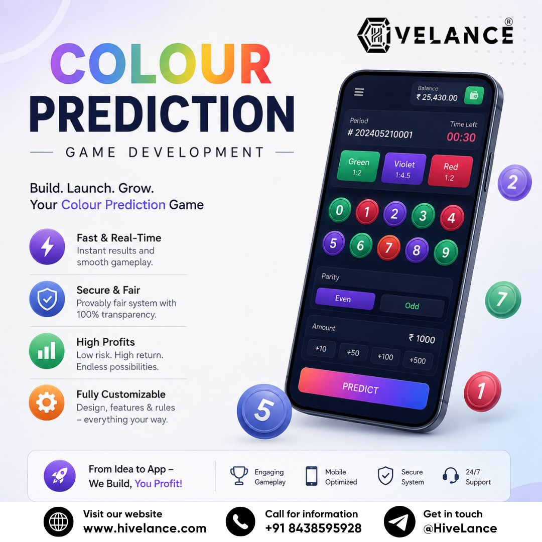 Custom Colour Prediction Game Development Solutions for Competitive Gaming Ventures