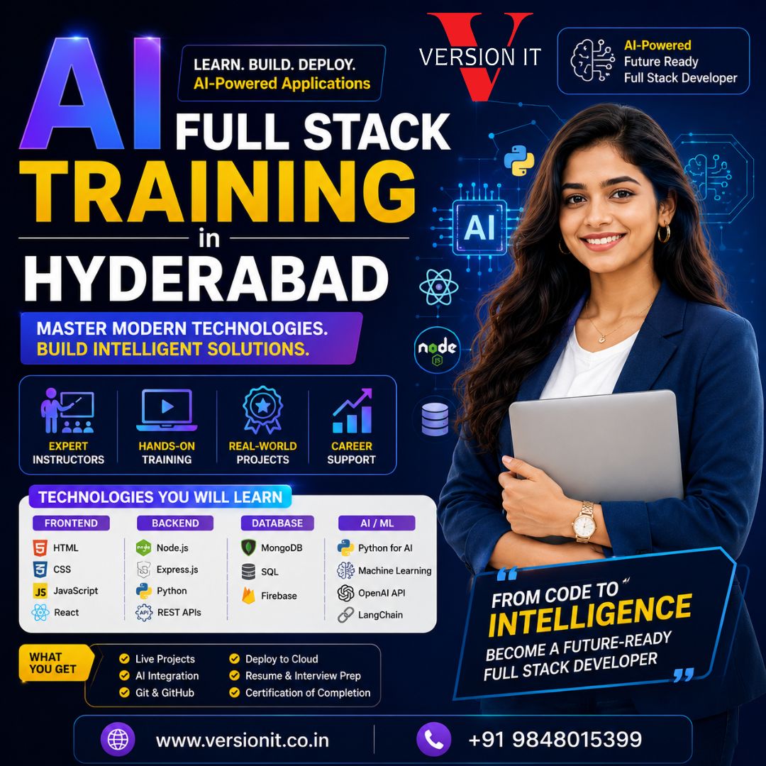 Best AI Full Stack Training in Hyderabad with Placement