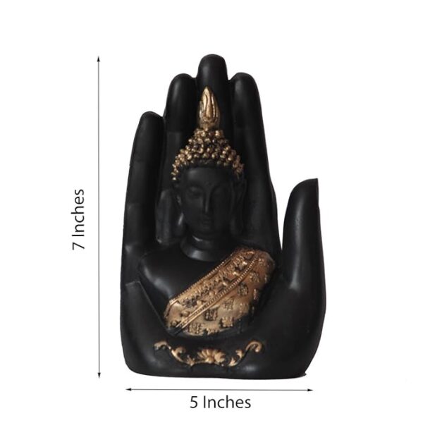 Buy Palm Buddha Showpiece Online – Elegant Buddha Statue for Home Decor