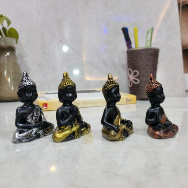 Buy Meditating Buddha Idol Showpieces Set of 4 Online – Buddha Statues for Home Decor
