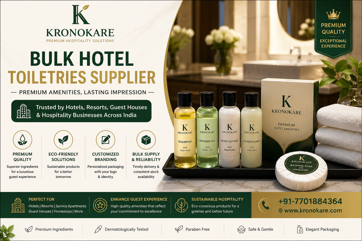 Hotel body lotion supplier – kronokare