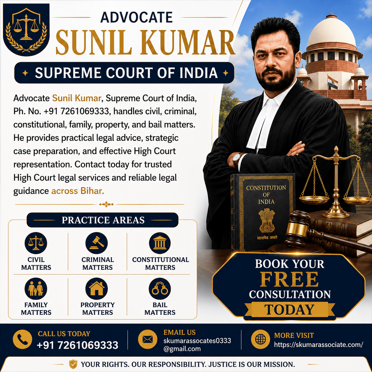 Best Divorce Advocate in Bihar | Advocate Sunil Kumar – Expert Family & Matrimonial Lawyer