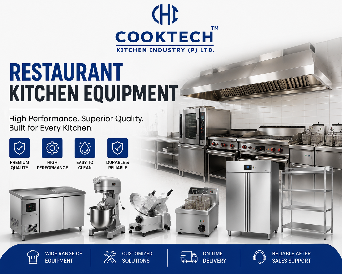Premium Restaurant Kitchen Equipment in India | Cooktech Kitchen