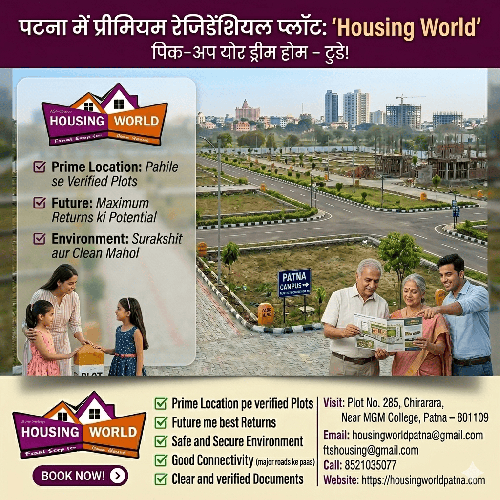 Premium Residential Plots in Patna | Secure Your Dream Home with Housing World