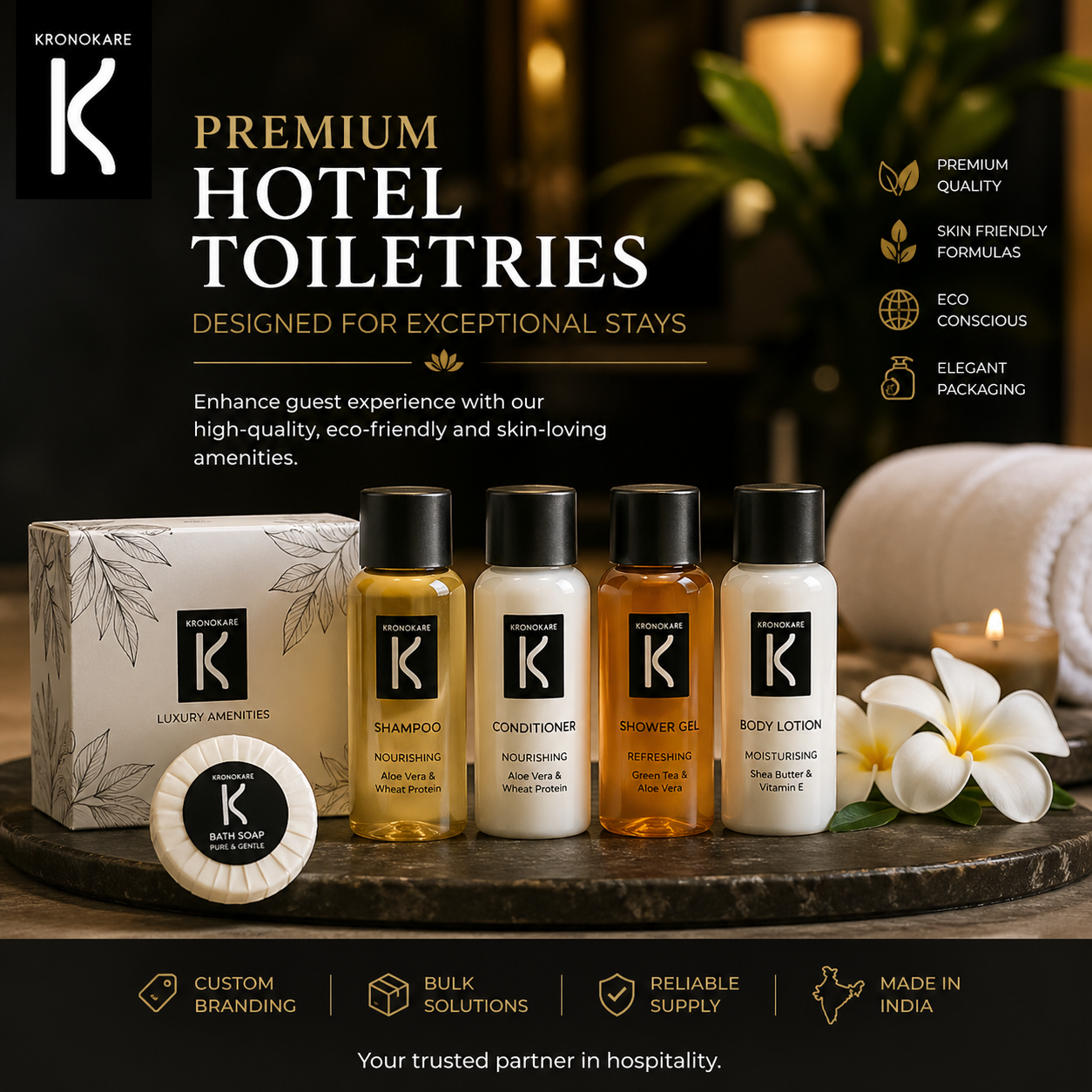 Premium hotel toiletries supplier | Kronokare