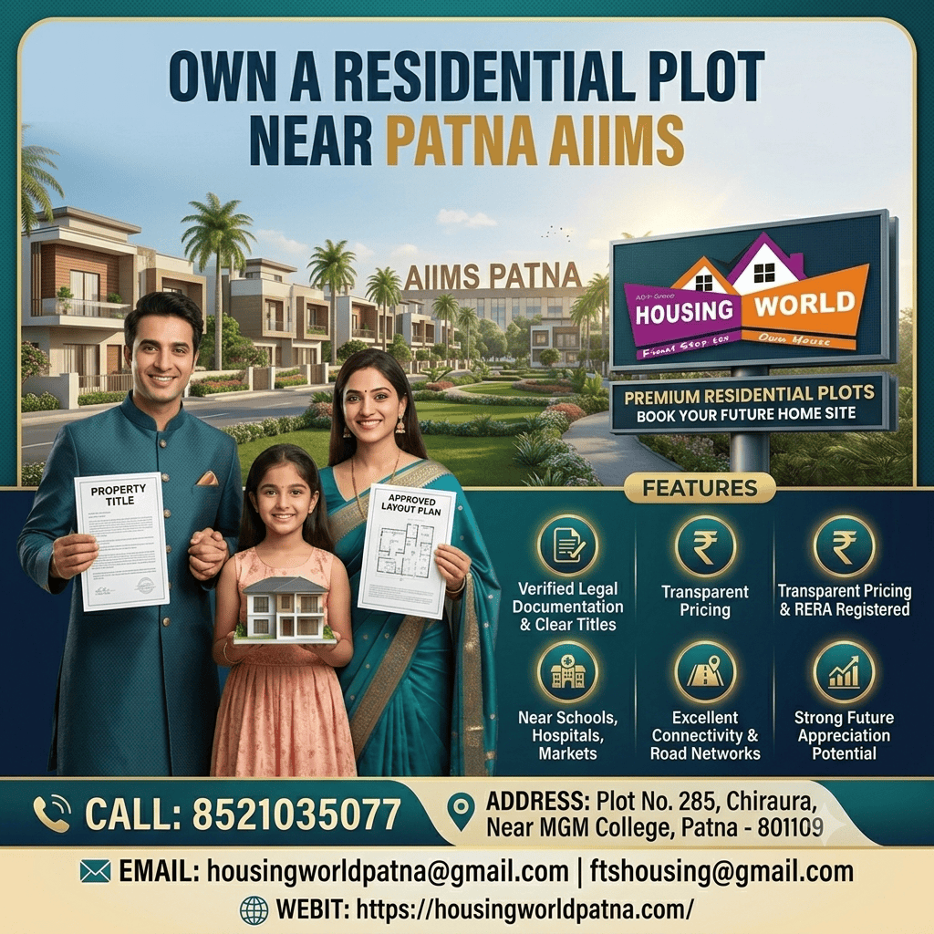 Premium Plot for Sale Near AIIMS Patna | Invest Smart with Housing World