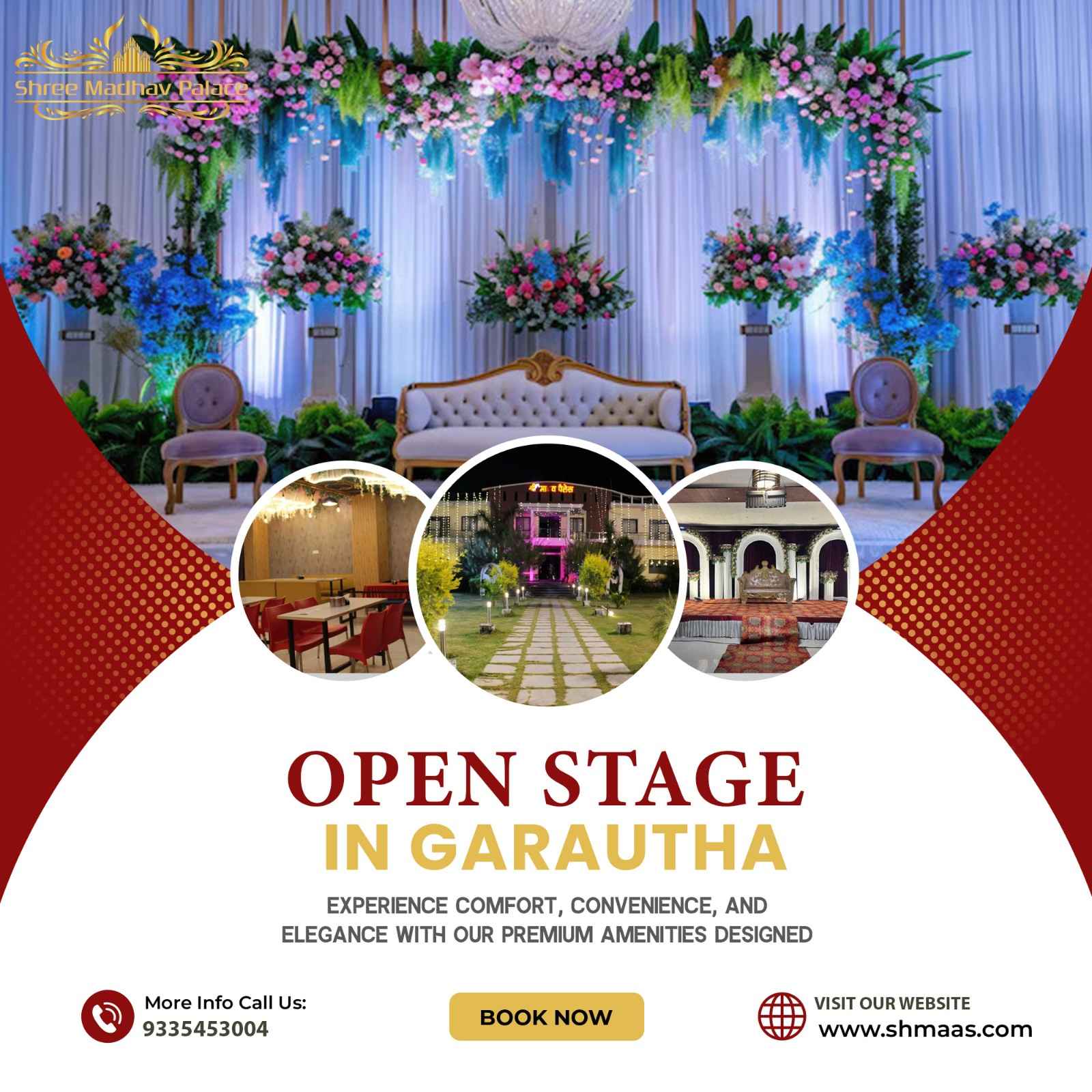 Open Stage in Garautha for Weddings & Events | Shree Madhav Palace