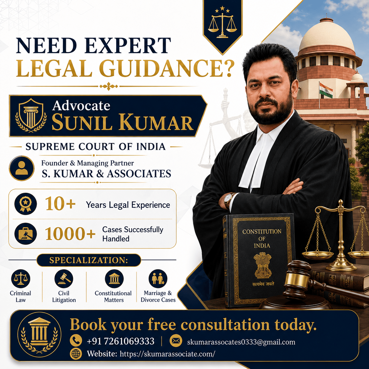 Best Lawyer in Patna | Advocate Sunil Kumar – Trusted Legal Expert for Civil, Criminal, Property & Family Law