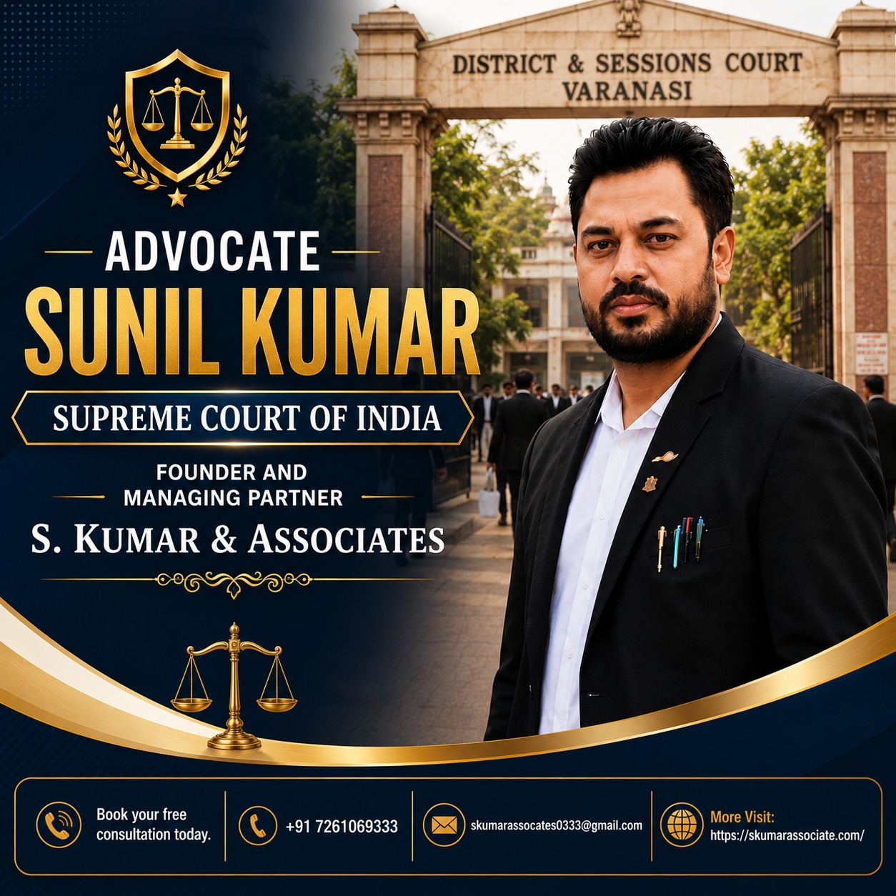 Best Lawyer in Varanasi | Advocate Sunil Kumar – District & Sessions Court, Varanasi Legal Services