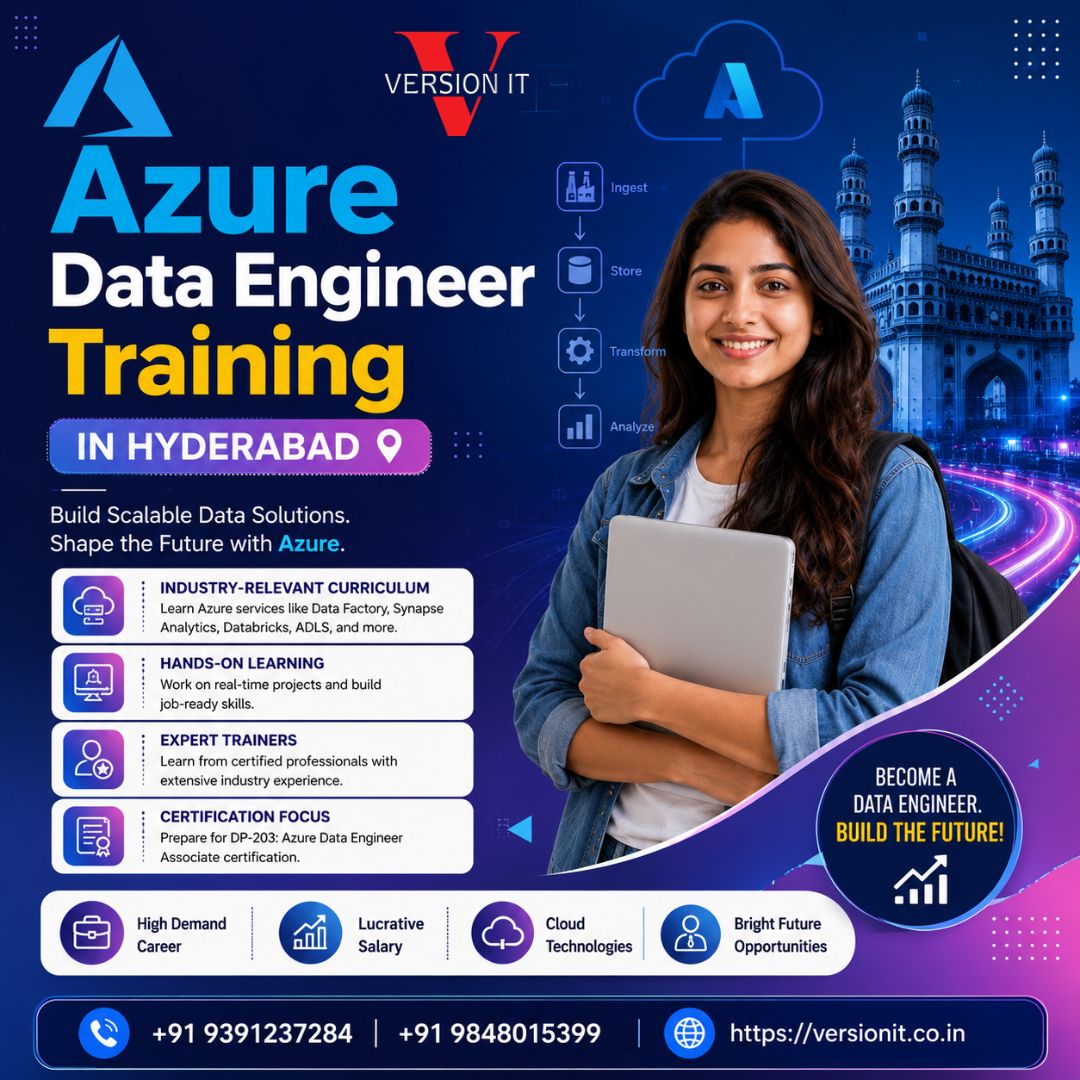 Best Azure Data Engineer Training in Hyderabad – Job Ready Course