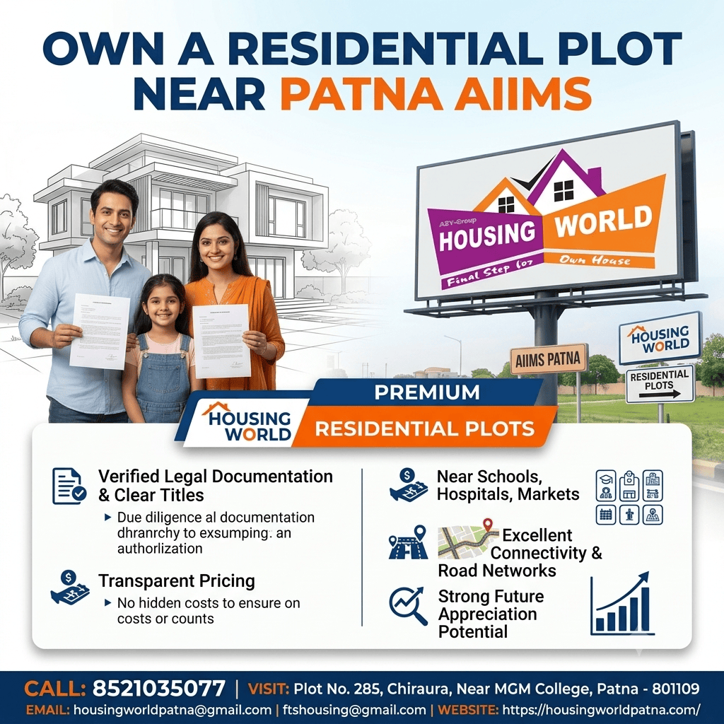 Residential Plots Near AIIMS, Patna | Trusted Property Deals | Housing World