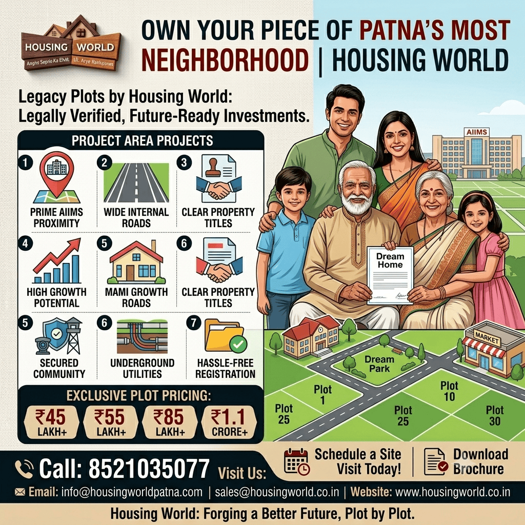 Premium Plots Near AIIMS, Patna | Best Residential Investment | Housing World