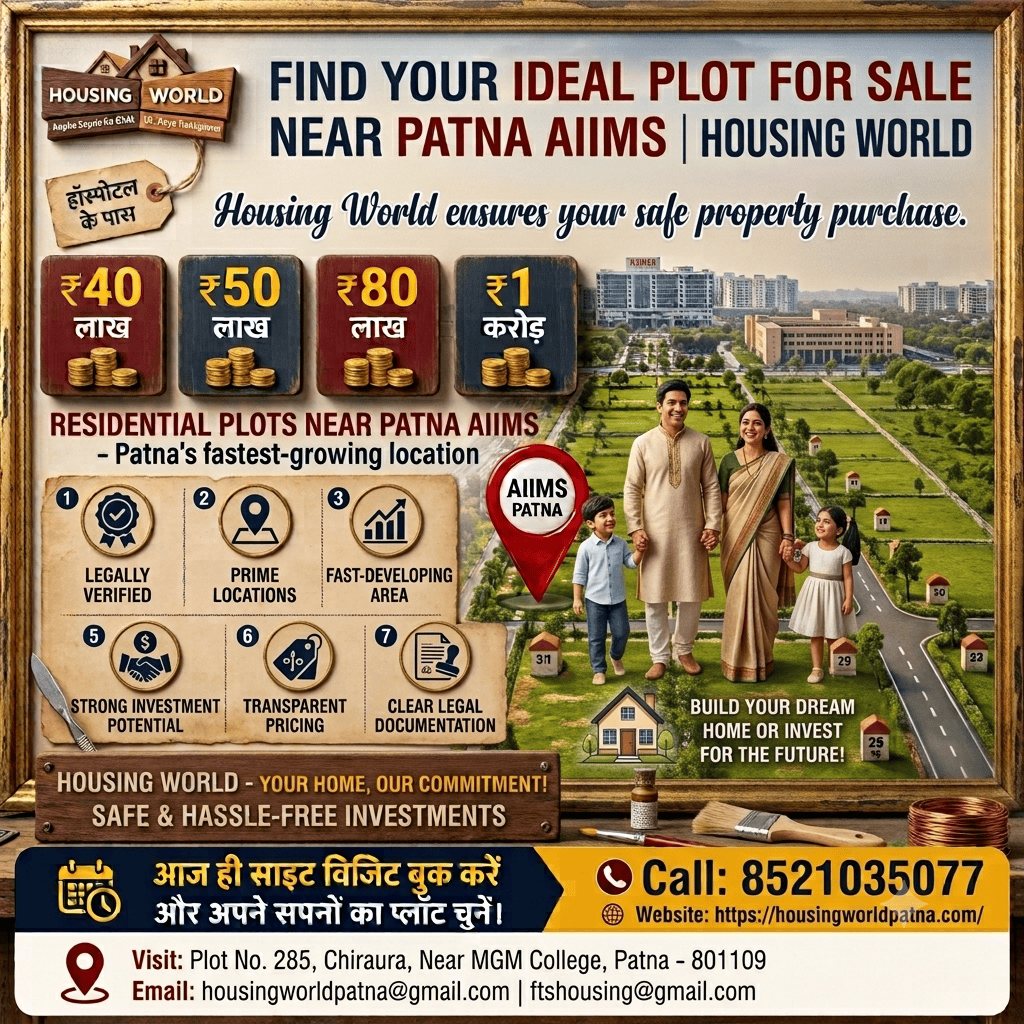 Premium Residential Plots in Patna | Invest in Your Dream Property with Housing World
