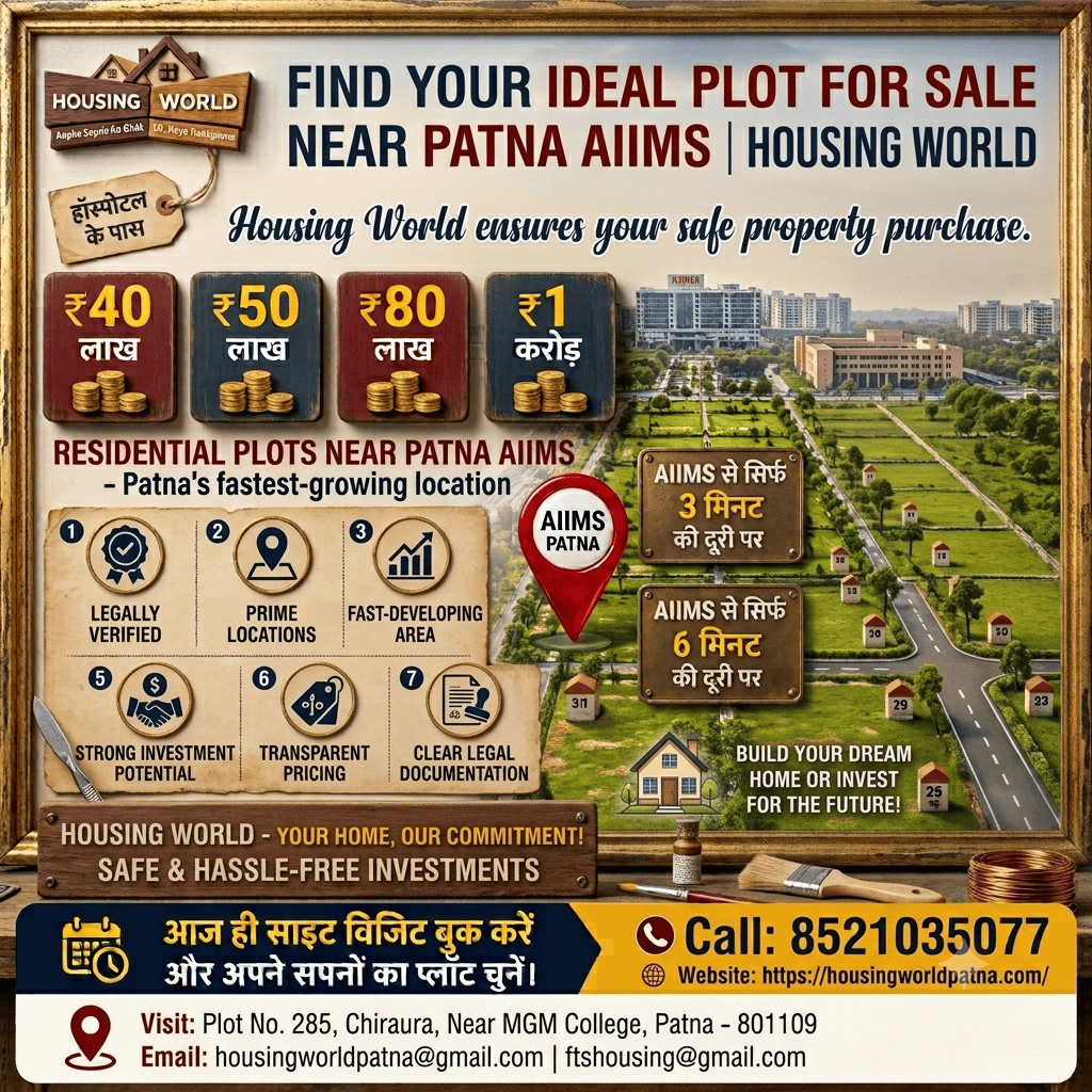 Premium Residential Plots Near AIIMS, Patna | Best Investment | Housing World