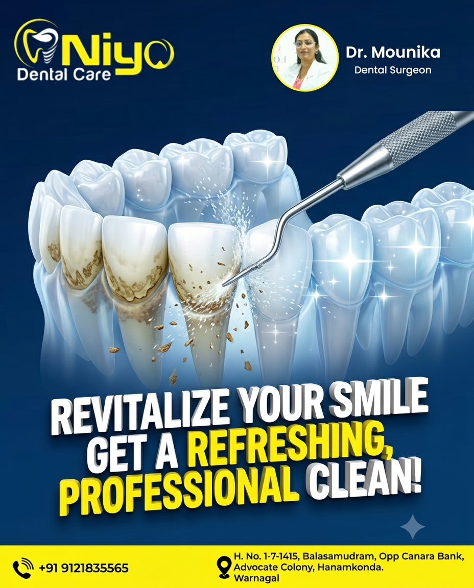 Professional Teeth Cleaning & Scaling in Hanamkonda & Warangal | Niyo Dental Care