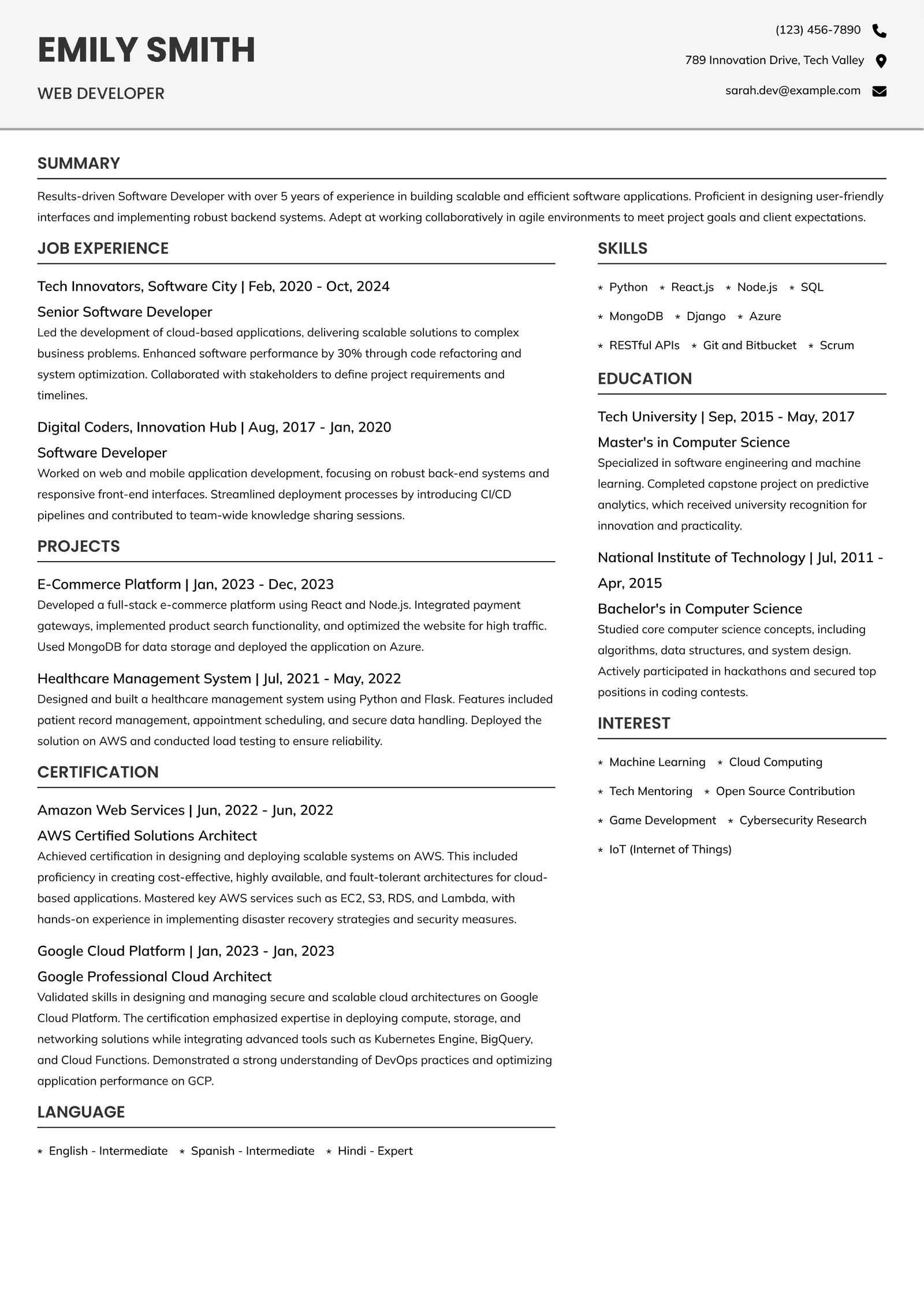 Free ATS Resume Builder Online – Career Gennie