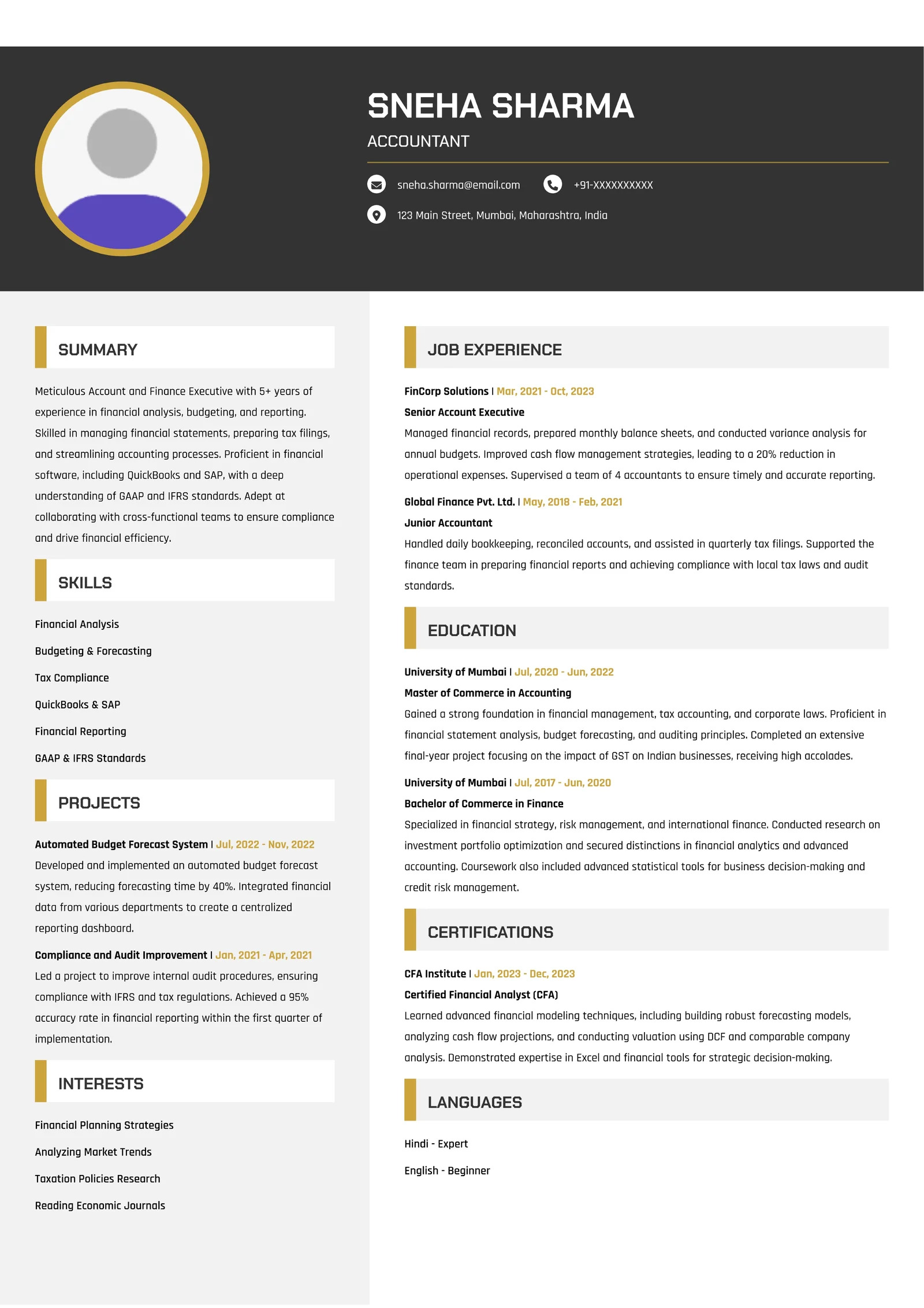 Free ATS Resume Builder Online – Career Gennie