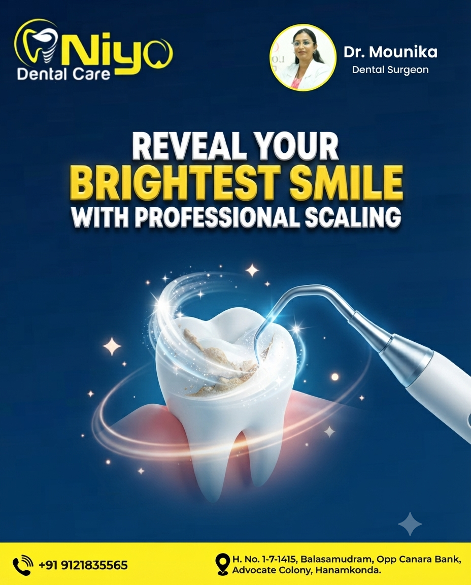 Professional Teeth Cleaning & Scaling in Hanamkonda & Warangal | Niyo Dental Care