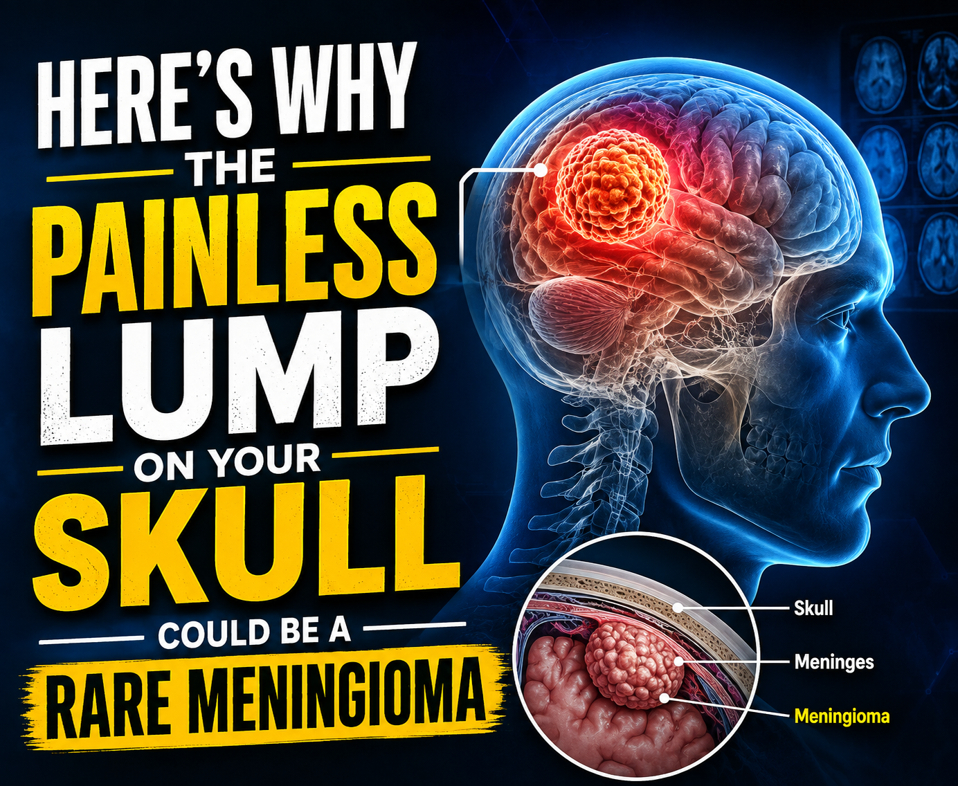 Here’s Why the Painless Lump on Your Skull Could Be a Rare Meningioma