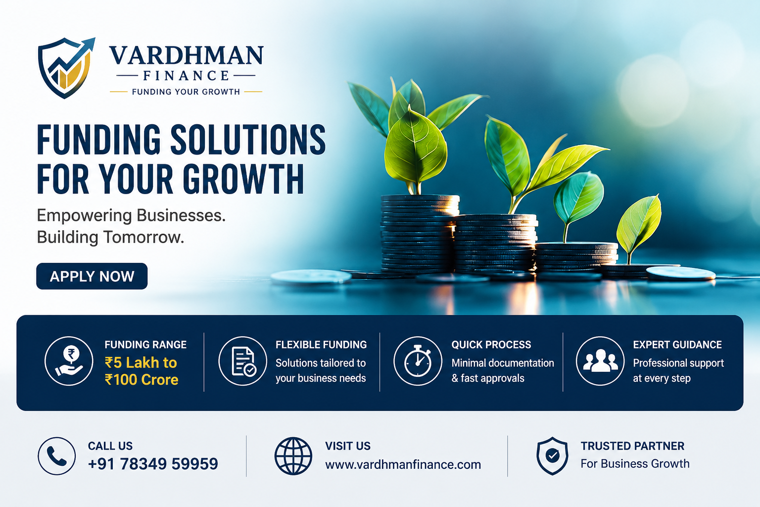 Business Funding from ₹5 Lakh to ₹100 Crore