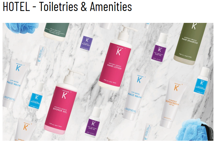 Premium hotel guest toiletries – kronokare