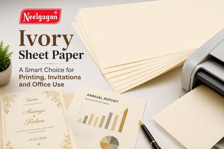Ivory Sheet Paper for Printing, Invitations & Office Use | Neelgagan