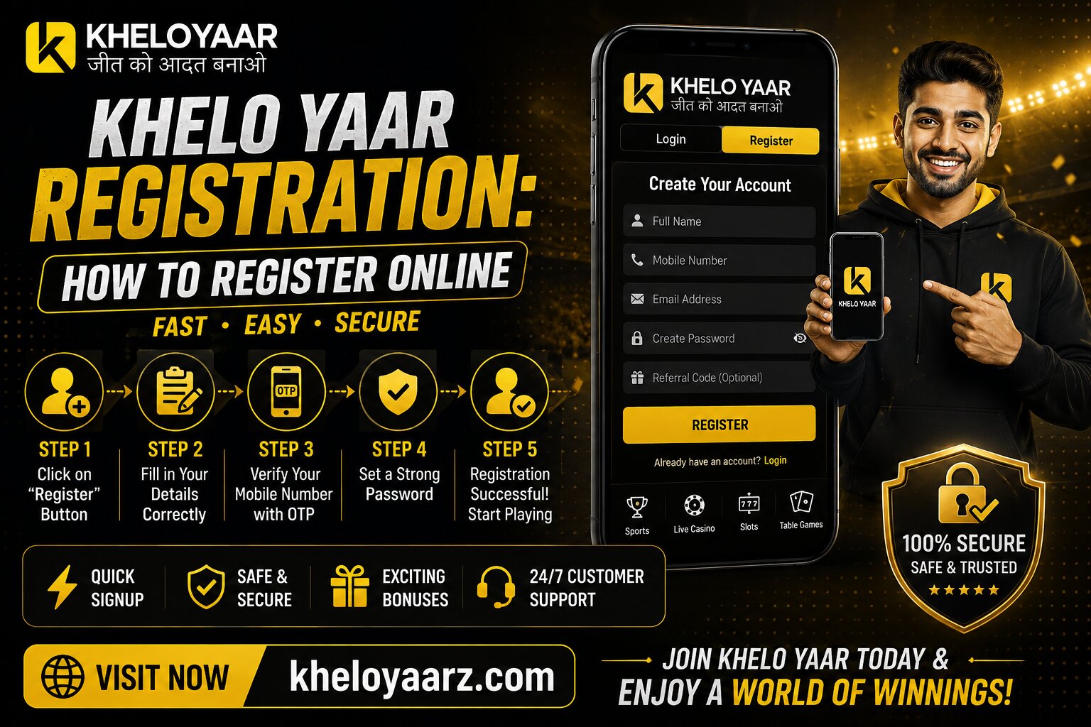 Khelo Yaar Registration: How to Register Online