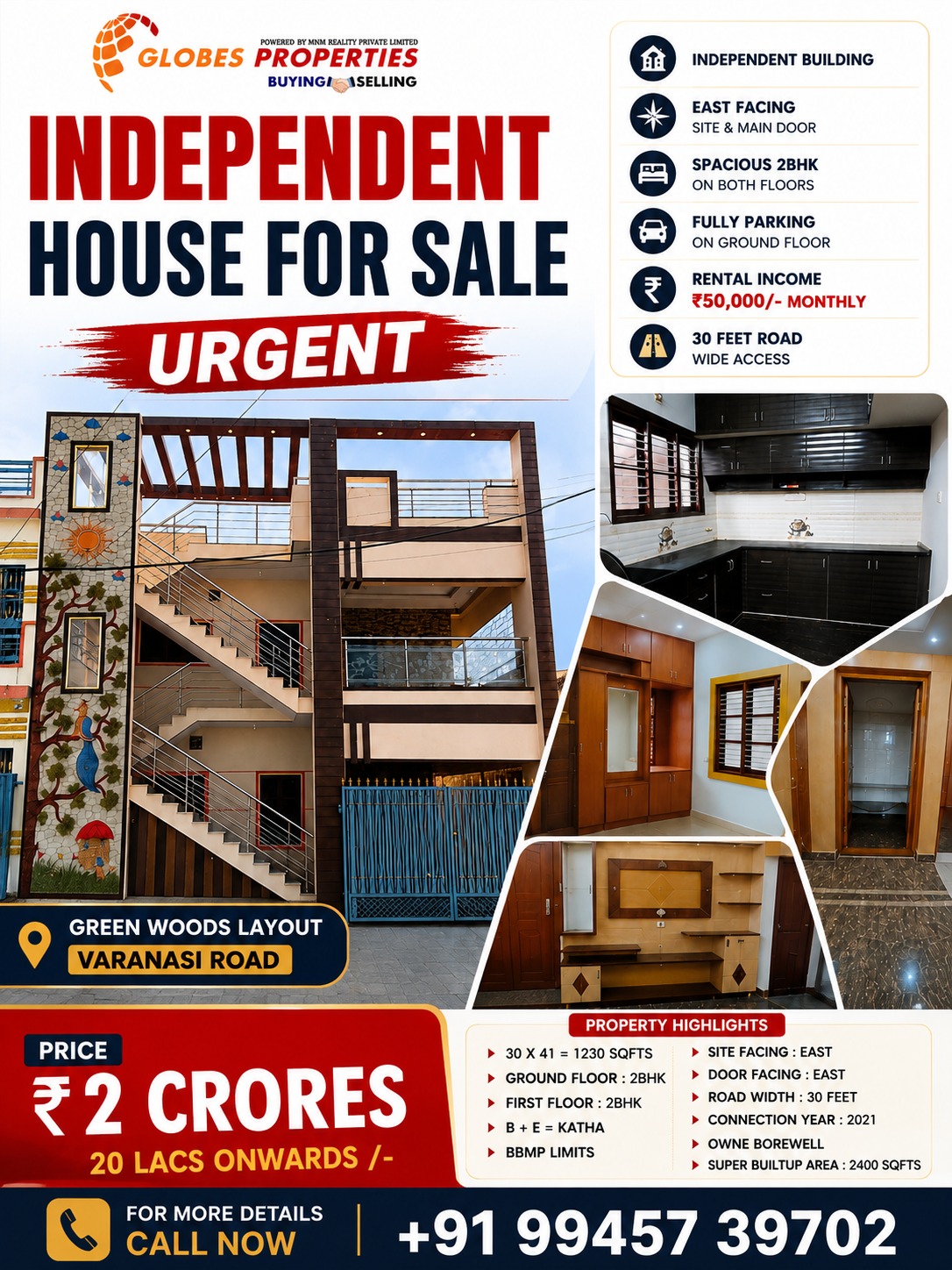 🏡 Spacious & Stylish Independent House on Varanasi Road